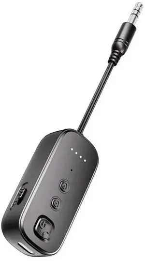 Aomoproing Wireless Adapter 3.5MM AUX Hifi Stereo Music Bluetooth 5.3 Audio Transmitter Receiver With Mic For Car Airplane TV Aomoproing Wireless Adapter 3.5MM AUX Hifi Stereo Music Bluetooth 5.3 Audio Transmitter Receiver With Mic For Car Airplane TV