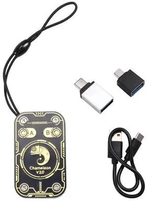 Aomoproing Chameleon Ultra V2.0 RFID Chip Reader Emulator 125Khz 13.56Mhz Card Decode NFC Duplicator 4Xuid Key+3Xuid Card