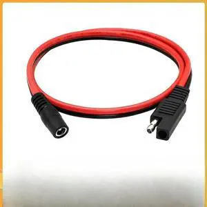 FOR 2PCS/LOT 14AWG 60cm SAE Plug to DC 5.5mm x 2.1mm Female Cable ity Reverse for Portable Powers Motorcycle Automotive RV Sola FOR 2PCS/LOT 14AWG 60cm SAE Plug to DC 5.5mm x 2.1mm Female Cable ity Reverse for Portable Powers Motorcycle Automotive RV Sola