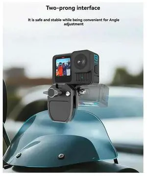 Aomoproing For Gopro Hero12 Black Motorcycle Windshield Action Camera Mount Clip For Osmo Action 4 X4 Ace Pro And Other