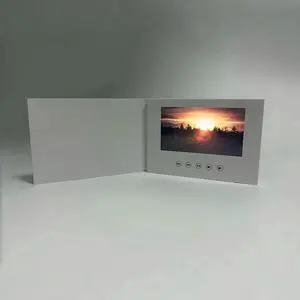 Aomoproing 4.3 Inchs Video Book Card 4GB Lcd Invitation Gift Music Greeting Card Upload Videos Wedding Invite Digital Frame Rich
