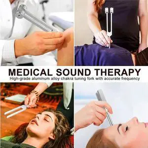 Aomoproing Tuning Fork Set (128Hz, 136.1Hz, 512Hz,4096Hz) of Tuning Forks with Reflex Hammer for Healing Chakra Set Healing Musical Rich Aomoproing Tuning Fork Set (128Hz, 136.1Hz, 512Hz,4096Hz) of Tuning Forks with Reflex Hammer for Healing Chakra Set Healing Musical Rich