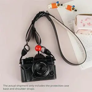 Aomoproing Camera Protective Case Xm5 Protective Case Base+Shoulder Strap For Fujifilm Xm5 Protective Case XM5 Camera Leather Cas