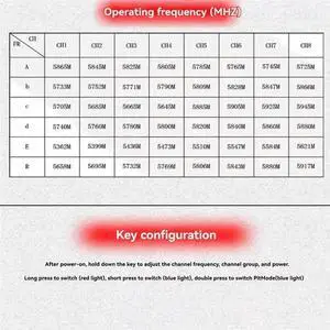 Aomoproing 5.8G 2W FPV VTX 2000Mw Video Transmitter Module +Upgrade Antenna High Power Adjustable Forfpv Long Range RC Drone