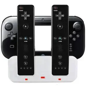 Aomoproing Smart Charging Station Dock Stand Charger for Wii U Gamepad Remote Controller A9LC(White) Rich Aomoproing Smart Charging Station Dock Stand Charger for Wii U Gamepad Remote Controller A9LC(White) Rich