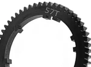 Aomoproing 2X 57T HD Steel ARA311167 Center Diff Spur Gear For ARRMA 1/8 Mojave 4X4 4S BLX RC Car Upgrade Parts