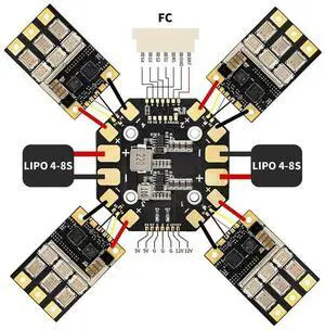 Aomoproing PDB400A 4~ 12S 400A PDB Distribution Board 30.5Mm 400A Current Sensor For FPV Quadcopter Fixed Wing Model Aircraft Aomoproing PDB400A 4~ 12S 400A PDB Distribution Board 30.5Mm 400A Current Sensor For FPV Quadcopter Fixed Wing Model Aircraft