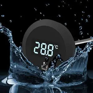 Aomoproing Digital Touch Screen Thermometer IP65 Waterproof Thermometer With Stainless Steel Probe For Coffee Milk Jug