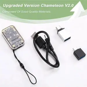 Aomoproing Chameleon Ultra V2.0 RFID Chip Reader Emulator Restart Function 125Khz 13.56Mhz NFC Card Decode Duplicator