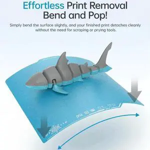 Aomoproing BIQU Panda Build Plate CryoGrip Pro Coating No Clog Spring Steel Double-Sided Textured for P1P P1S A1 3D Printer