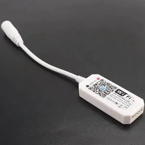 Aomoproing 6X RGB Led Light Strip Voice Control Work With Alexa & Google Home, Controller With Free App Via IOS Android