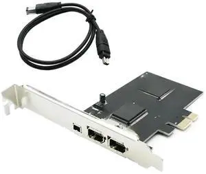 FOR PCIe with 6Pins PCI-E FIREWIRE 400 IEEE 1394 CARD VIA CHIPSET WORK WIN7 pci-e to 1394 a b WITH CABLE FOR PCIe with 6Pins PCI-E FIREWIRE 400 IEEE 1394 CARD VIA CHIPSET WORK WIN7 pci-e to 1394 a b WITH CABLE
