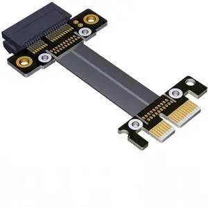 FOR PCI-E PCI Express 1X To 1X Slot Card Converter Ribbon Adapter Extension Cable 8Gbps X1 Gold Plated For BTC Mining FOR PCI-E PCI Express 1X To 1X Slot Card Converter Ribbon Adapter Extension Cable 8Gbps X1 Gold Plated For BTC Mining