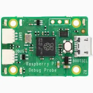The Raspberry Pi Debug Probe USB serial port debugger is plug-and-play