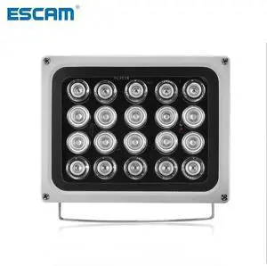 Aomoproing 20PCS IR LEDS Array Fill Light, 850nm Waterproof 100m Night Vision illuminator for CCTV camera, IP66, CCTV