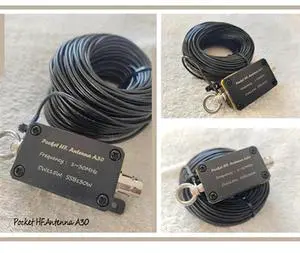Aomoproing 1-30Mhz Pocket Antenna A30 Shortwave Antenna Wideband End-Fed Antenna Shortwave Antenna