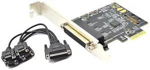 FOR PCI-E Serial Port Card Pcie to 4 Serial Port RS232 9-Pin Industrial Control 4-Port Expansion Card AX99100 with Cable FOR PCI-E Serial Port Card Pcie to 4 Serial Port RS232 9-Pin Industrial Control 4-Port Expansion Card AX99100 with Cable