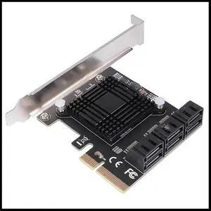 FOR SATA 3 PCI Expansion Card PCI-E/PCIE SATA Controller SATA Multiplier SATA3 6Gbps ASM1166 for HDD SSD 1X FOR SATA 3 PCI Expansion Card PCI-E/PCIE SATA Controller SATA Multiplier SATA3 6Gbps ASM1166 for HDD SSD 1X