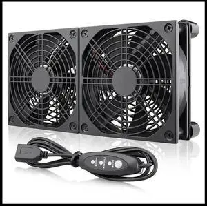 FOR High Air Volume Router Computer Cooler TV Box DC 5V USB Power Supply Fan with Multi-Speed Controller FOR High Air Volume Router Computer Cooler TV Box DC 5V USB Power Supply Fan with Multi-Speed Controller