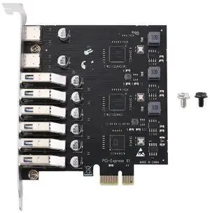 FOR Portable Desktop USB3.2 Expansion Card 8-Port SATA Adapter Card Pci-E to USB3.2 Type C Riser Card FOR Portable Desktop USB3.2 Expansion Card 8-Port SATA Adapter Card Pci-E to USB3.2 Type C Riser Card