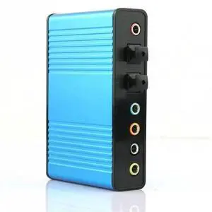 FOR 2014 Hot Deal 1Pcs Blue 6 channel 5.1 External Audio Music Sound Card Soundcard For Laptop PC FOR 2014 Hot Deal 1Pcs Blue 6 channel 5.1 External Audio Music Sound Card Soundcard For Laptop PC