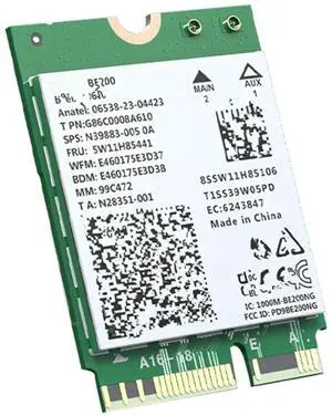 FOR WiFi 7 BE200 Network Card 5.4 Tri Band 2.4G/5G/6GHz 8774Mbps BE200NGW M.2 Adapter Better Than WiFi6E FOR WiFi 7 BE200 Network Card 5.4 Tri Band 2.4G/5G/6GHz 8774Mbps BE200NGW M.2 Adapter Better Than WiFi6E