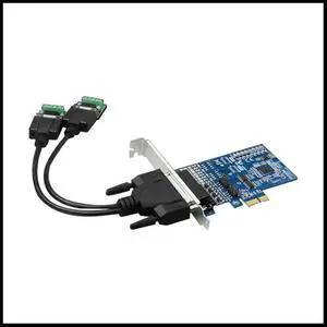FOR PCI-E to RS485/422 Expansion Card Industrial-Grade Serial Card Converter with Voltage Suppression Protector,2 Ports