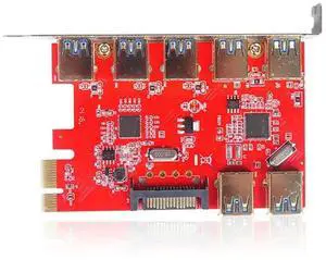 FOR Pci-Express 5-Port USB3.0 External +2 Port USB3.0 Desktop USB3.0 Expansion Card pcie usb 3.0 5+2