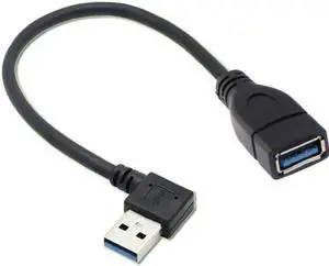 Aomoproing U3-036-RI Right Angled USB 3.0 Type-A Male to USB 3.0 Type-A Female Extension Cable 20cm 5Gbps 90 Degree Aomoproing U3-036-RI Right Angled USB 3.0 Type-A Male to USB 3.0 Type-A Female Extension Cable 20cm 5Gbps 90 Degree