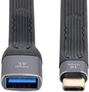 Aomoproing UC-063-0.13M USB 3.1 Type C Male Host to USB3.0 Type A Female OTG Flat Slim FPC Data Cable for LaptopPhone Aomoproing UC-063-0.13M USB 3.1 Type C Male Host to USB3.0 Type A Female OTG Flat Slim FPC Data Cable for LaptopPhone