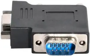 Aomoproing Vertical Flat Right Angled 90 Degree VGA SVGA Male To Female extension Adapter BK Aomoproing Vertical Flat Right Angled 90 Degree VGA SVGA Male To Female extension Adapter BK