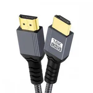 Aomoproing 16K 8K UHD HDMI 2.2 Version Type-A Male to HDMI Male HDTV Cable for HDTV Desktop Laptop Monitor (100cm) Aomoproing 16K 8K UHD HDMI 2.2 Version Type-A Male to HDMI Male HDTV Cable for HDTV Desktop Laptop Monitor (100cm)
