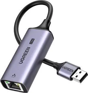 UGREEN USB to Ethernet Adapter 2.5Gb, Ethernet Adapter, Aluminum, USB 3.0 to RJ45 Computer Network Internet LAN Dongle for Laptop, Compatible for MacBook Air/Pro, XPS, Windows, macOS UGREEN USB to Ethernet Adapter 2.5Gb, Ethernet Adapter, Aluminum, USB 3.0 to RJ45 Computer Network Internet LAN Dongle for Laptop, Compatible for MacBook Air/Pro, XPS, Windows, macOS