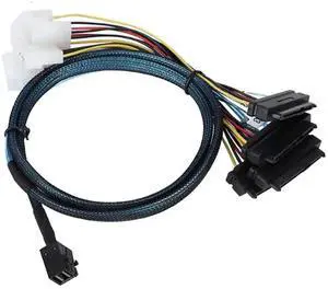 Aomoproing Mini SAS HD SFF-8643 to 4X SAS SFF-8482 Server Cable 12Gbps Server Internal High-Speed Cable | 30AWG | with Power Cable (19.68, Inches) Aomoproing Mini SAS HD SFF-8643 to 4X SAS SFF-8482 Server Cable 12Gbps Server Internal High-Speed Cable | 30AWG | with Power Cable (19.68, Inches)