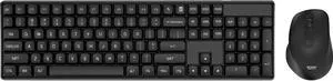 darkFlash GK104, Wireless Full-Size Mechanical Keyboard & Mouse Combo, 106-Key Linear Red Switches, Multi-Device Bluetooth + 2.4GHz, Windows/Mac, Black