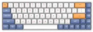 darkFlash GD68, 68-Key Dual-Mode Mechanical Keyboard, Hot-Swappable Gasket Mount, Per-Key RGB, Bluetooth + 2.4GHz, Windows/Mac,Yellow