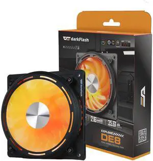 darkFlash EXPLORE DE8 120mm Normal Blade PWM ARGB Case Fans Triple Pack - Hydro Bearing - Motherboard ARGB Sync - Black darkFlash EXPLORE DE8 120mm Normal Blade PWM ARGB Case Fans Triple Pack - Hydro Bearing - Motherboard ARGB Sync - Black