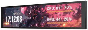 darkFlash V92 9.2" IPS PC Secondary Display, 1920×462 USB Type-C Mini Monitor for PC Case & Desktop, Hardware Monitoring Screen, JPG/GIF/MP4 Custom Display, Rotatable Aluminum Housing, Black darkFlash V92 9.2" IPS PC Secondary Display, 1920×462 USB Type-C Mini Monitor for PC Case & Desktop, Hardware Monitoring Screen, JPG/GIF/MP4 Custom Display, Rotatable Aluminum Housing, Black