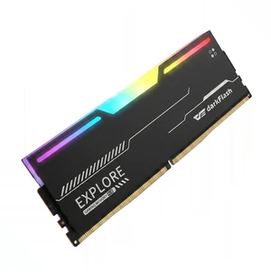 darkFlash Explore 8GB DDR4 3600MHz RGB Desktop Memory, CL18, XMP 2.0, 288-Pin UDIMM, Black darkFlash Explore 8GB DDR4 3600MHz RGB Desktop Memory, CL18, XMP 2.0, 288-Pin UDIMM, Black