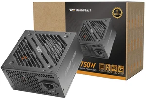 darkFlash EMT750 750W Non-Modular ATX Power Supply, 80 PLUS Bronze, Japanese 105°C Capacitors, DC-to-DC, 120mm FDB Fan, Active PFC, 5-Year Warranty darkFlash EMT750 750W Non-Modular ATX Power Supply, 80 PLUS Bronze, Japanese 105°C Capacitors, DC-to-DC, 120mm FDB Fan, Active PFC, 5-Year Warranty