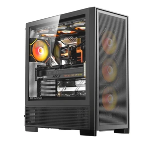 darkFlash AIR NOVA E-ATX Gaming PC Case, High Airflow Mesh Design, Modular Tool-Free Build, Back Connect BTF Motherboard Support, 420mm Radiator, 395mm GPU, USB-C, Black darkFlash AIR NOVA E-ATX Gaming PC Case, High Airflow Mesh Design, Modular Tool-Free Build, Back Connect BTF Motherboard Support, 420mm Radiator, 395mm GPU, USB-C, Black