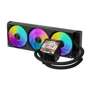 darkFlash DV360S MAX 360mm AIO CPU Liquid Cooler, 3.95" 480x480 IPS Display, 320W TDP, PWM ARGB Fans, Intel LGA 1851/1700/1200/115x, AMD AM5/AM4, Black darkFlash DV360S MAX 360mm AIO CPU Liquid Cooler, 3.95" 480x480 IPS Display, 320W TDP, PWM ARGB Fans, Intel LGA 1851/1700/1200/115x, AMD AM5/AM4, Black