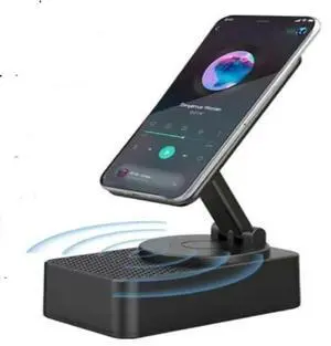Cell Phone Stand with Wireless Bluetooth Speaker, Gifts for Men, Compatible with iPhone/Android