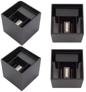 4-Pack 12W wall Lamps 3D Decoration