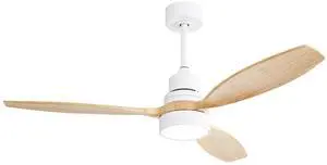 Sofucor 52" Ceiling Fan with Lights and Remote Control Reversible DC Noiseless ETL Ceiling Fans for Bedroom Indoor Outdoor