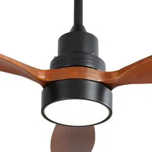 Sofucor Modern 52in 3CCT LED Lights Ceiling Fan and Remote Control 6 Speeds Quiet DC Motor Bedroom Ceiling Fan Indoor Outdoor