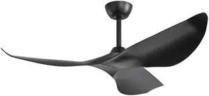 Sofucor 52" Ceiling Fan No Light Modern Ceiling Fan with Remote Control 3 Blades Ceiling Fan with Noiseless Reversible Dc Motor for Living room Bedroom