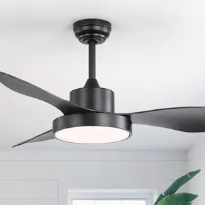 Sofucor 47 Inch Ceiling Fans with Lights and Remote Quiet Reversible DC Motor Modern Large Airflow Noiseless 6 Speeds Timers Indoor Outdoor for Bedroom
