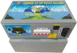 120000W Peak 30000W Power Inverter (15000W 110V Or 15000W 220V) Low Frequency Split Phase Pure Sine Wave Solar Converter 48V DC To 110V,220V AC 60Hz Frequency With UPS / Battery Charger / LCD Display