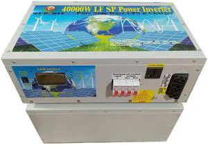 U-POWER 160000W Peak 40000W Power Inverter(20000W 110V Or 20000W 220V)Low Frequency Split Phase Pure Sine Wave Solar Converter 48V DC To 110V,220VAC 60Hz Frequency With UPS/Battery Charger/LCD Display